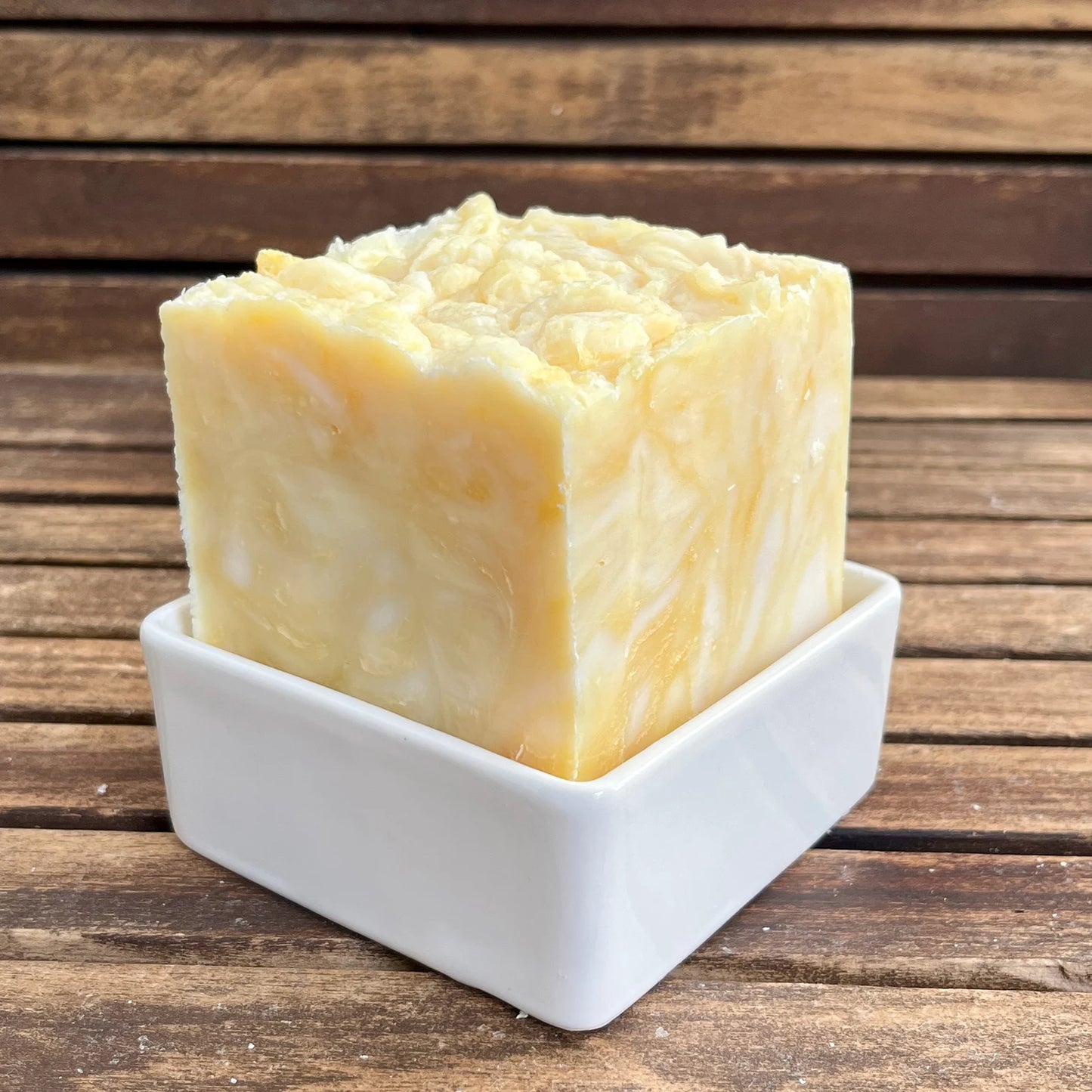 soap block and dish by Holistic Goat Milk Soap